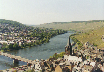 view of mosel to east